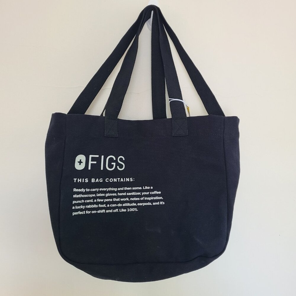 Figs Black Tote Bag